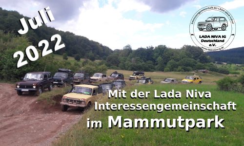Ladatreffen mit der Lada Niva IG im Mammutpark 2022