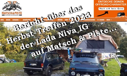 Bericht über das Herbsttreffen der Lada Niva IG auf Matsch und Piste